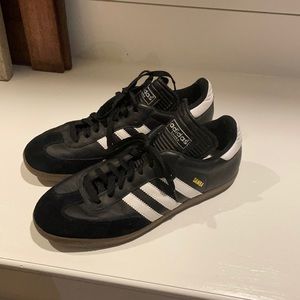 Adidas samba, size 10, black and white, classic shoe, EUC